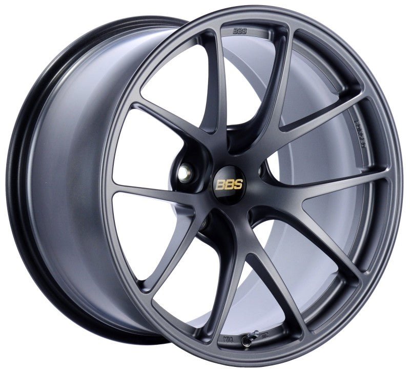 BBS RI - A 18x8.5 5x114.3 ET35 Matte Graphite Wheel - 82mm PFS/Clip Required - JDMuscleWheelsbbsRIA017MGR