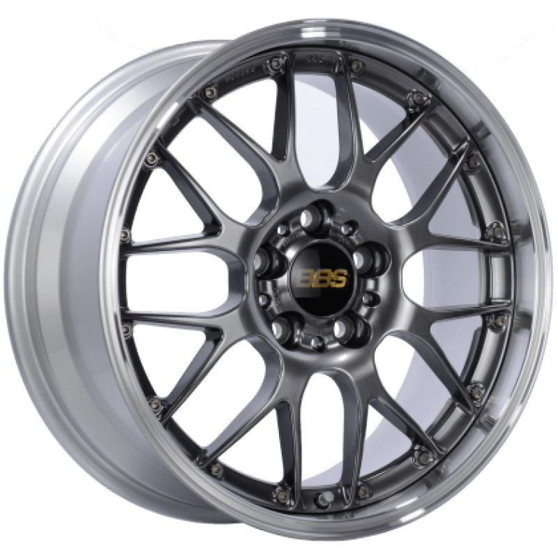 BBS RS - GT 19x8 5x114.3 ET45 Diamond Black Center Diamond Cut Lip Wheel - 82mm PFS Required - JDMuscleWheelsbbsRS951HDBPK