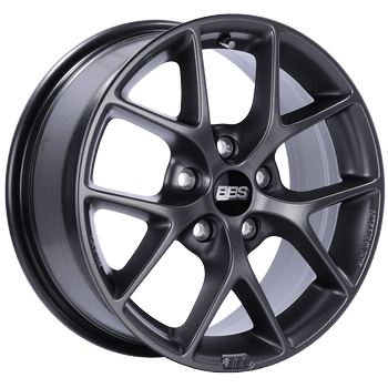 BBS SR Series 5x112 16x7.0" +48mm Offset Satin Grey Wheels-bbsSR011SG-SR011SG-Wheels-BBS Wheels-16x7-+48mm-5x112-JDMuscle