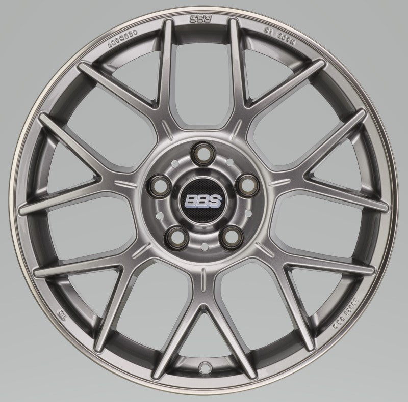 BBS XR 19x8.5 5x114.3 ET40 Platinum Gloss Wheel - 82mm PFS/Clip Required - JDMuscleWheelsbbsXR0206PG
