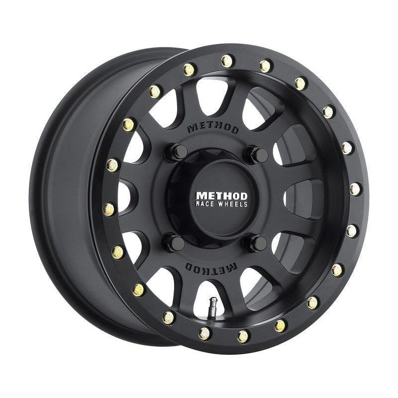Method MR401 UTV Beadlock 15x7 4+3/+13mm Offset 4x136 106mm CB Matte Black w/BH-H24100 Wheel
