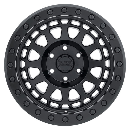 Black Rhino Primm Beadlock 17x8.5 5x114.3 ET-38 CB 71.6 Matte Black w/Black Bolts Wheel