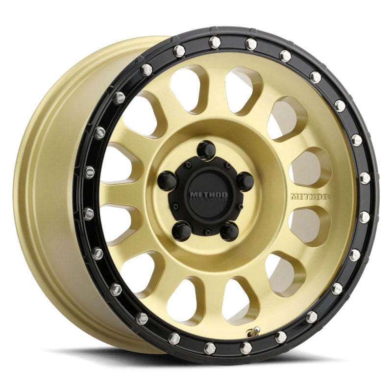 Method MR315 17x8.5 0mm Offset 5x150 110.5mm CB Gold/Black Street Loc Wheel