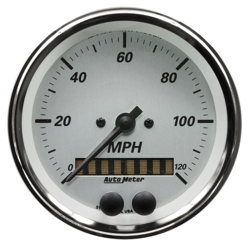 AutoMeter American Platinum Series 0-120MPH 3-3/8in. GPS Speedometer Gauge Universal | 1949