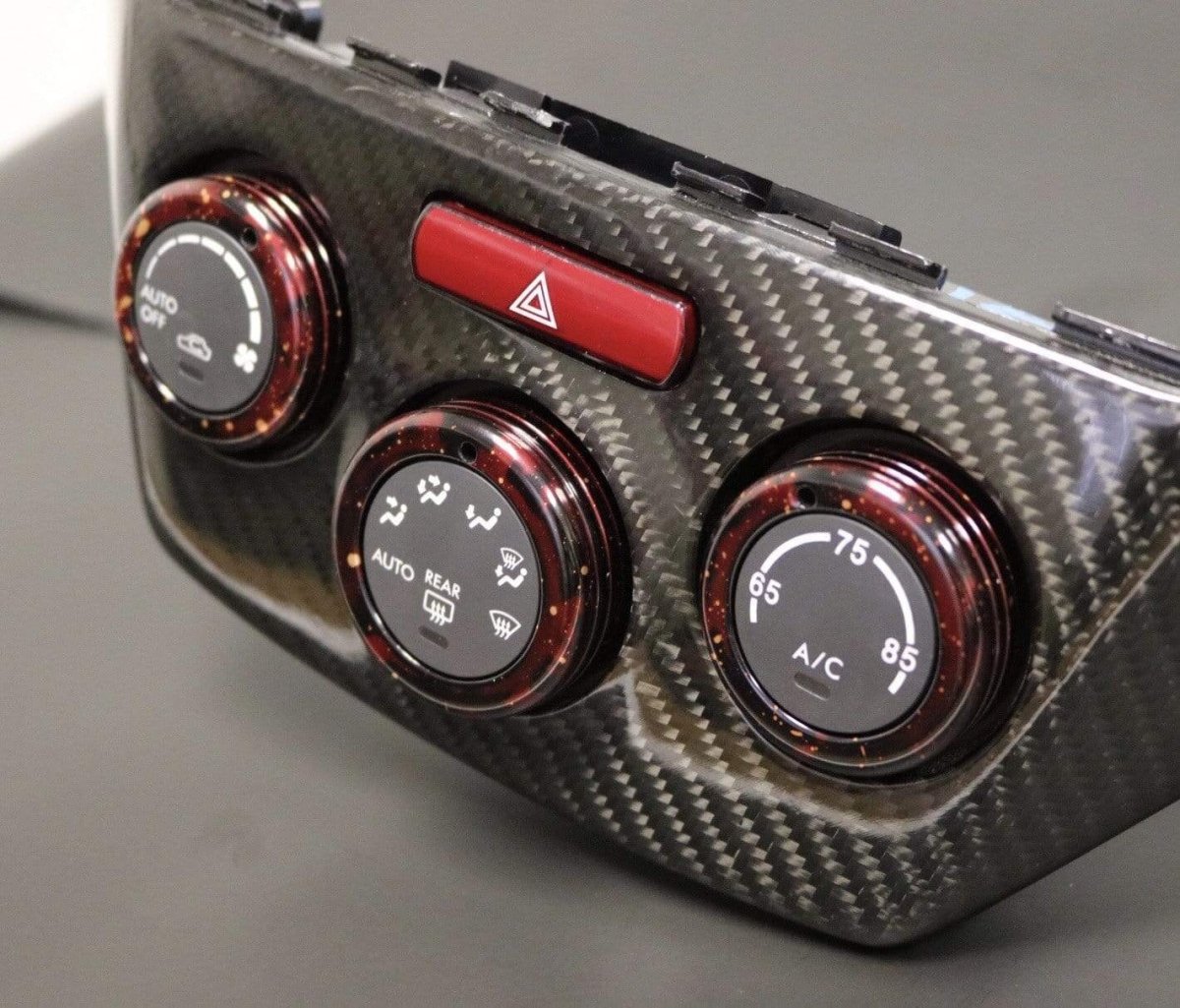 Billetworkz [08-14 WRX/STI] Climate Control Knobs Red Cosmic Space - JDMuscleInterior AccessoriesbwzBW-CC-KNOB-GR-RC
