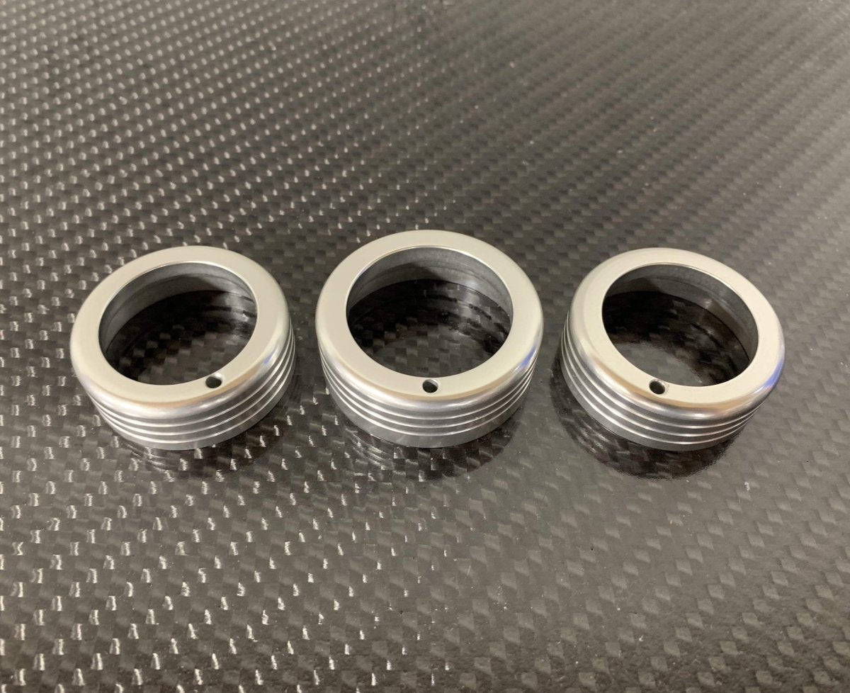 Billetworkz [08-14 WRX/STI] Climate Control Knobs Silver - JDMuscleInterior AccessoriesbwzBW-CC-KNOB-GR-SIL