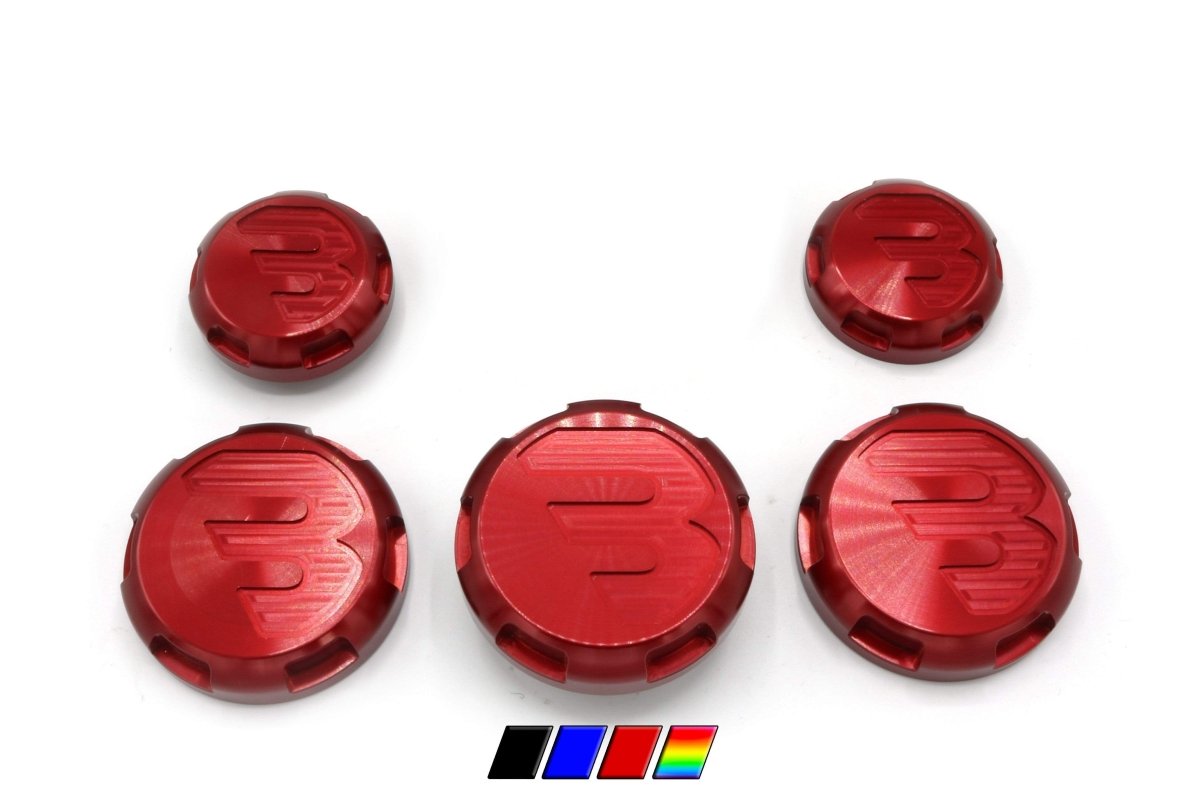Billetworkz Engine Bay Caps - B-Series Subaru BRZ / Scion FR-S 2013+ - JDMuscleEngine Covers and CapsbwzBW-EBCB-SUB-BRZ-3RedAuto