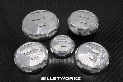 Billetworkz Engine Bay Caps - B-Series WRX/STI 2002-2007 - JDMuscleEngine Covers and CapsbwzBW-EBCB-SUB-GD-4Silver