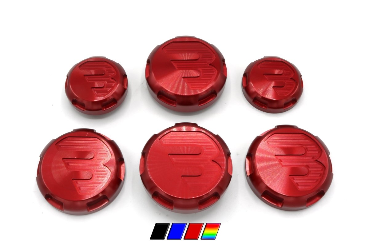 Billetworkz Engine Bay Caps - B-Series WRX/STI 2002-2007 - JDMuscleEngine Covers and CapsbwzBW-EBCB-SUB-GD-3Red