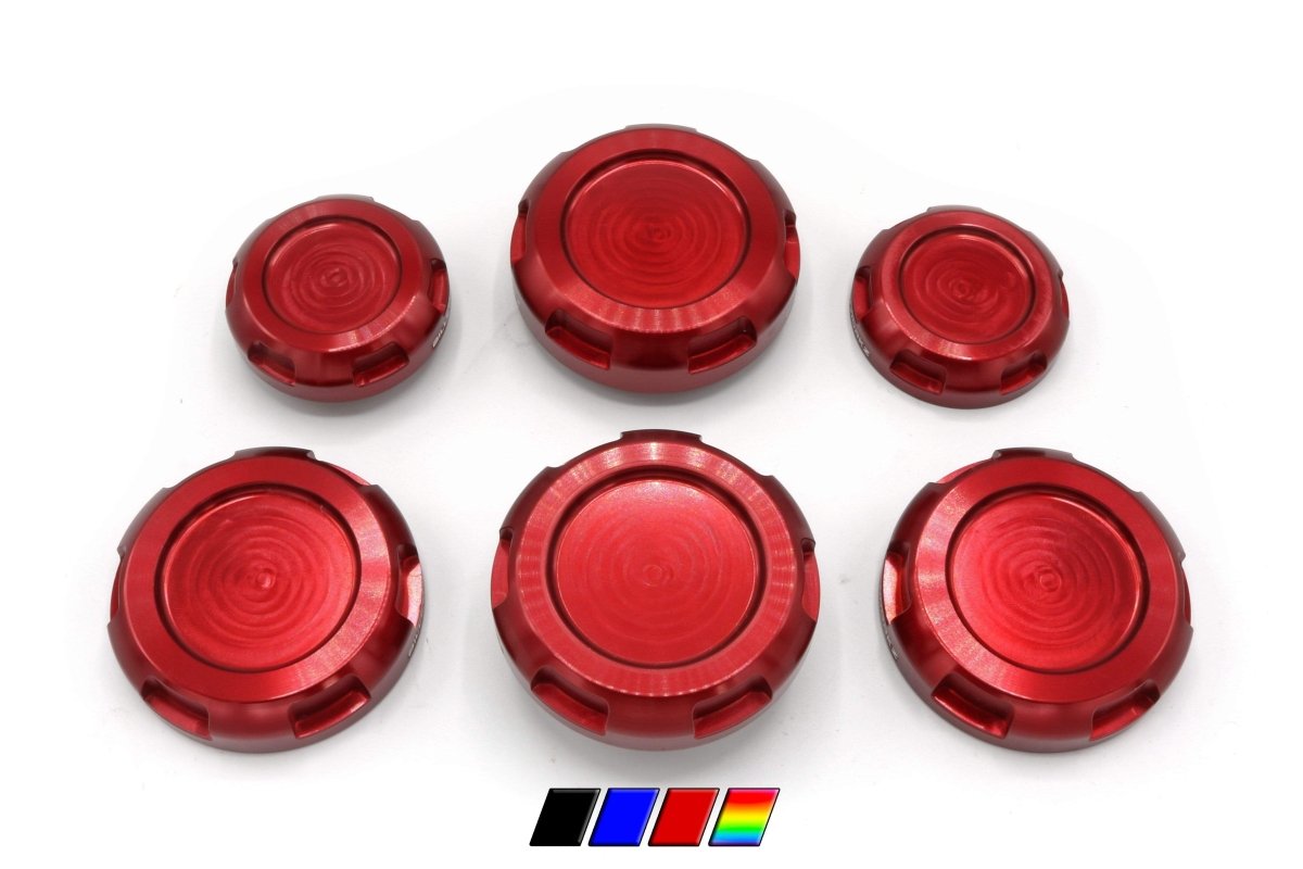 Billetworkz Engine Bay Caps - Zero Series WRX/STI 2002-2007 - JDMuscleEngine Covers and CapsbwzBW-EBCZ-SUB-GD-3Red
