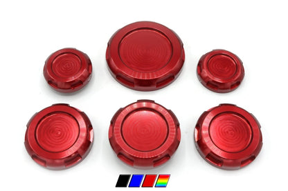 Billetworkz Engine Bay Caps - Zero Series WRX/STI 2008-2014 - JDMuscleEngine Covers and CapsbwzBW-EBCZ-SUB-GR-3Red