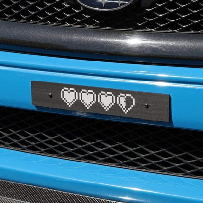 Billetworkz "Life Hearts" Plate Delete - JDMuscleLicense Plate HolderbwzBW-LPD-LHRT-USUniversal (U.S. Mounting Holes)