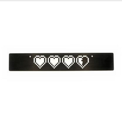 Billetworkz "Life Hearts" Plate Delete - JDMuscleLicense Plate HolderbwzBW-LPD-LHRT-USUniversal (U.S. Mounting Holes)