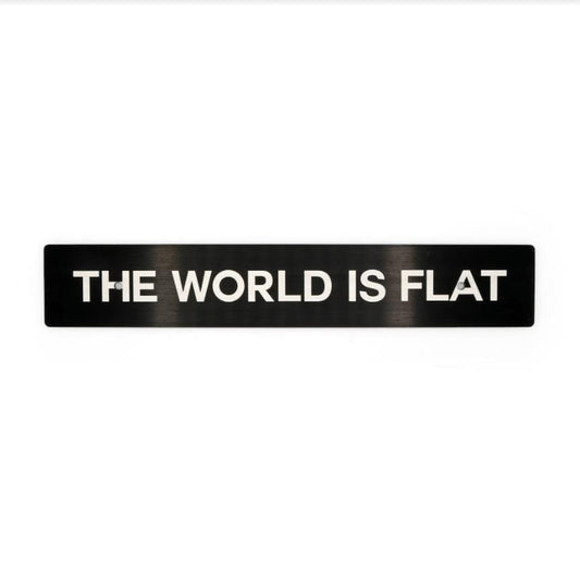 Billetworkz "The World is Flat" Plate Delete