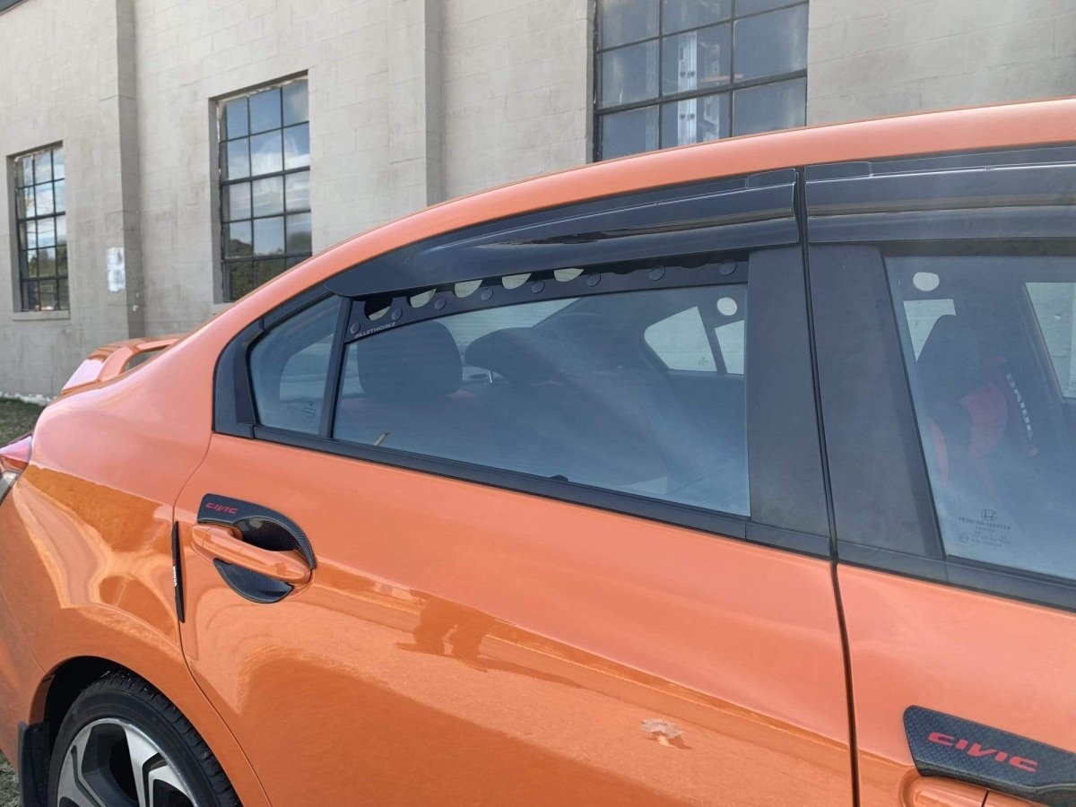 Billetworkz Window Vents Honda Civic Sedan 2012-2015 - JDMuscleDoorsbwzBW-WV-HON-CIV-BK-NMBlackNo Mesh