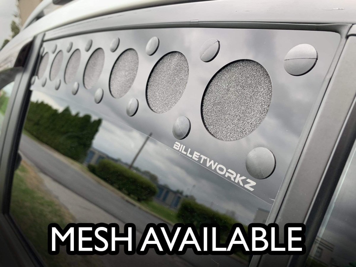 Billetworkz Window Vents Mazda 3 Hatchback 2007-2009 - JDMuscleDoorsbwzBW-WV-MAZ3H-BK-NMBlackNo Mesh