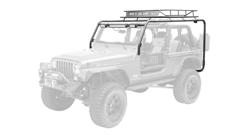 Body Armor 05 - 15 Tacoma 4x4 Crew Cab Sport Rack Requires 5129 Basket | TC - 6124 - JDMuscleMisc ItemsbodTC-6124