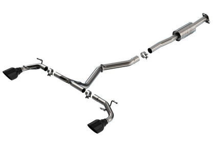 Borla [22 - 23 BRZ/GR86 2.4L RWD] AT/MT ATAK Catback Exhaust - Black Chrome Tips | 140910BC - JDMuscleCat Back Exhaust Systembor140910BC