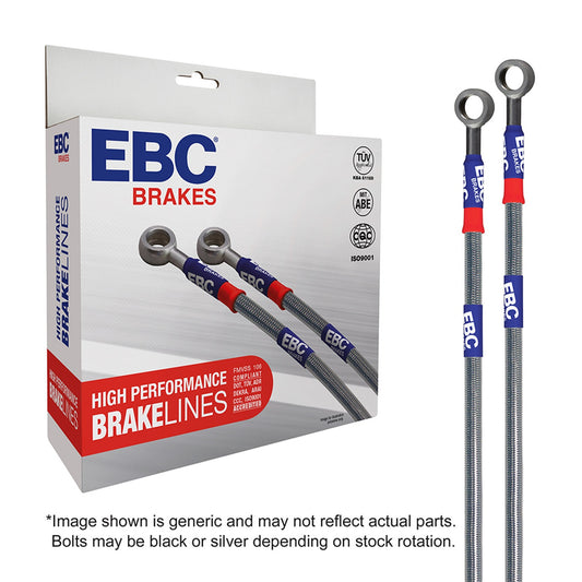EBC 2012+ BRZ 2.0L (w/Vented Rear Rotors) Stainless Steel Brake Line Kit | BLA7519-4L