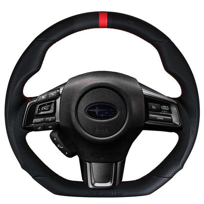 Buddy Club Sport Carbon / Leather Style Steering Wheel - Subaru WRX / STI 2015 - 2021 |  BC08-RSSWVAB