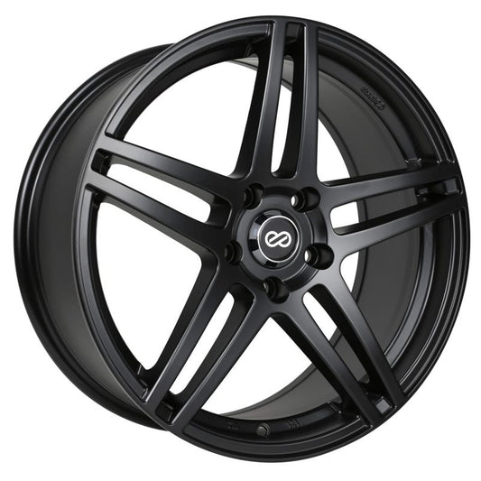 Enkei RSF5 17x7.5 50mm Offset 5x114.3 Bolt Pattern 72.6mm Bore Dia Matte Black Wheel