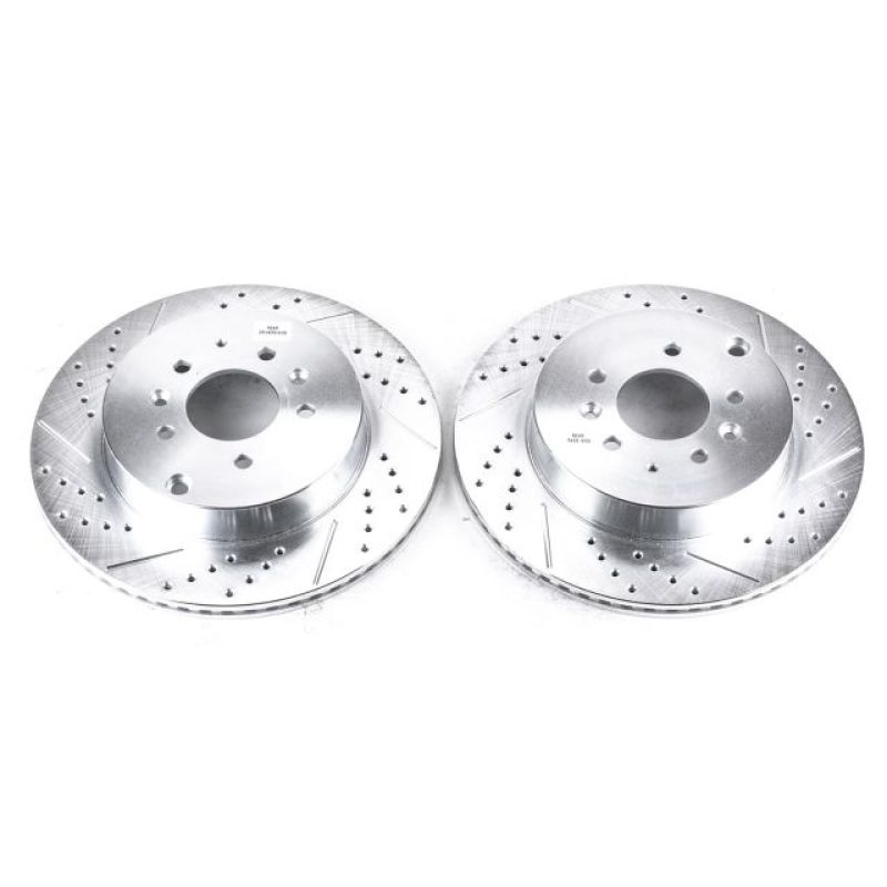 Power StopRear Evolution Drilled & Slotted Rotors Pair Mazda CX-9 2007-2015 | JBR1398XPR