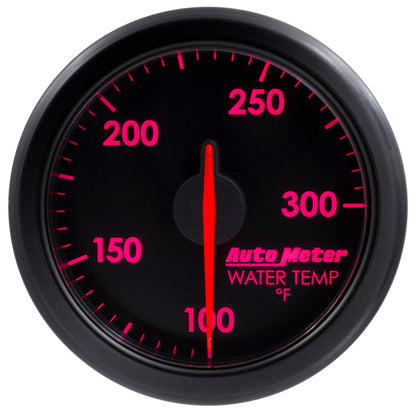 Autometer Airdrive 2-1/6in Water Temperature Gauge 100-300 Degrees F Black Universal | 9154-T