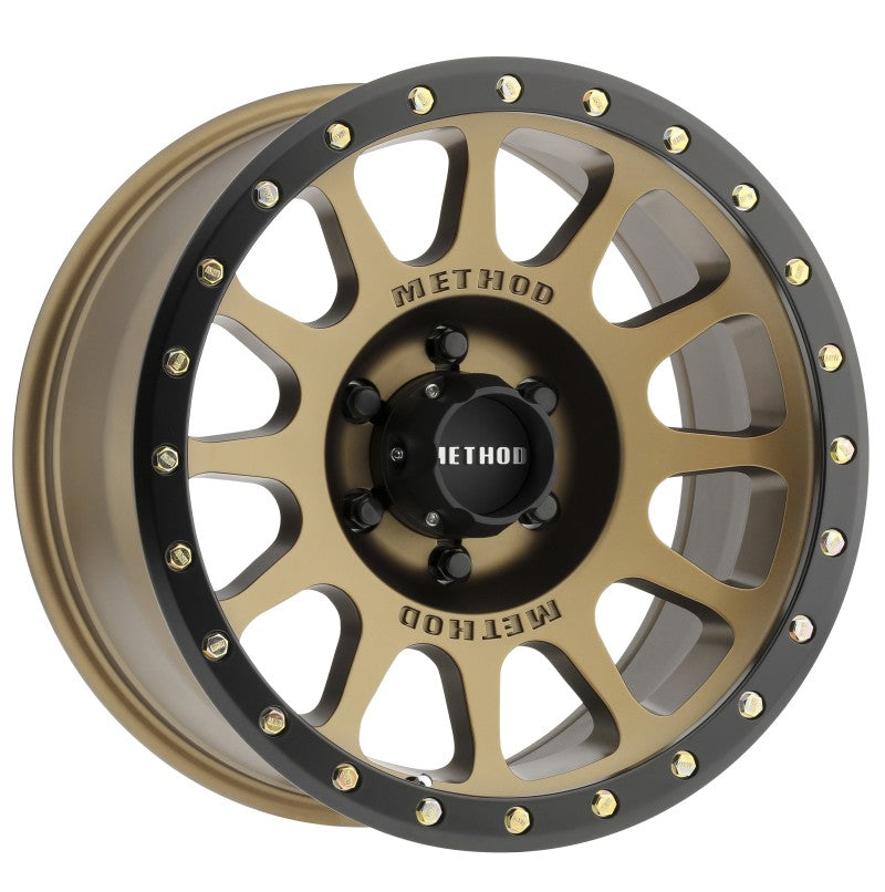 Method MR305 NV 18x9 0mm Offset 6x5.5 108mm CB Method Bronze/Black Street Loc Wheel | MR30589060900