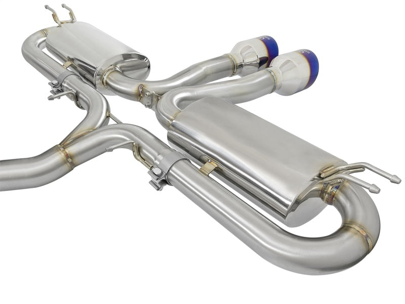 aFe Takeda 3in 304 SS Cat-Back Exhaust System w/ Blue Tips Honda Civic Si 2017+ | 49-36621-L