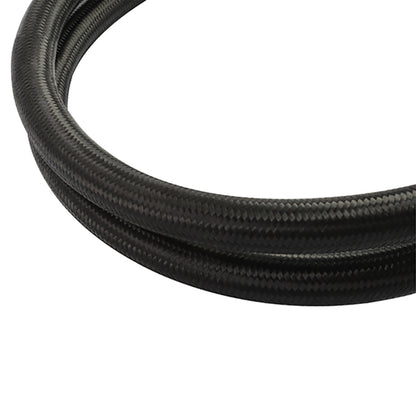 Mishimoto 15Ft Stainless Steel Braided Hose w/ 12AN Fittings Black Universal | MMSBH-12180-CB