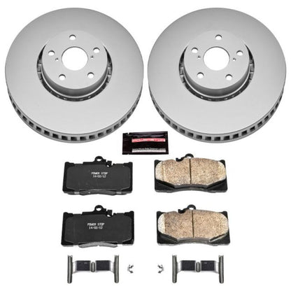 Power Stop Front Z17 Evolution Geomet Coated Brake Kit Lexus GS350 2007-2011 / GS430 2006-2007 / IS350 2006-2020 / GS450h 2007-2011 / GS460 2008-2011 / IS350c 2010-2012 / IS300 2019-2020 | CRK4633