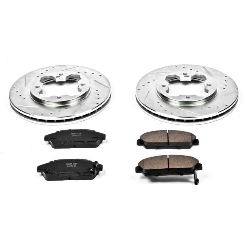 Power Stop Front Z23 Evolution Sport Brake Kit Honda Accord 1990-1993 | K3164