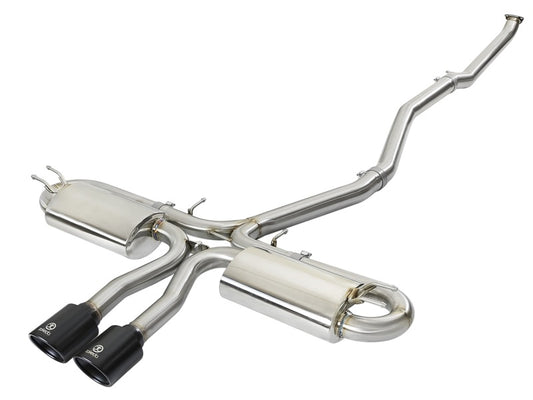 aFe Takeda 3in 304 SS Cat-Back Exhaust System w/ Black Tips Honda Civic Si 2017+| 49-36621-B