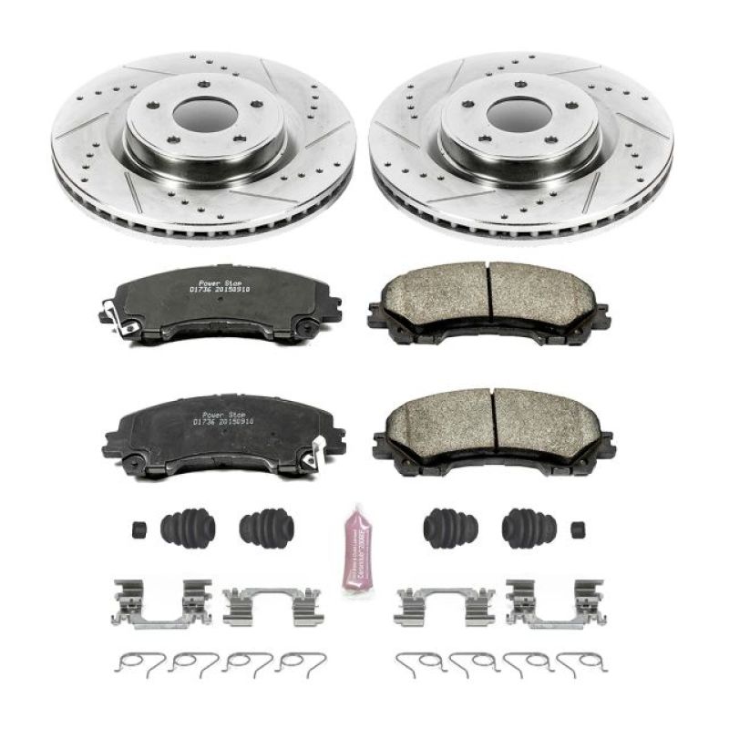 Power Stop Front Z17 Evolution Geomet Coated Brake Kit Infiniti Q50 2014-21 / Q60 2017-21 / QX50 2016-2017 | K6944