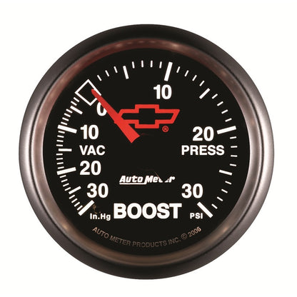 Autometer Sport-Comp II GM 52mm 30 PSI Mechanical Boost Vacumm Gauge Universal | 3603-00406