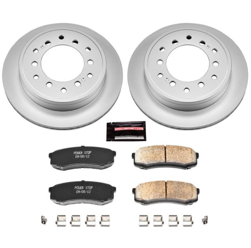 Power Stop Rear Z17 Evolution Geomet Coated Brake Kit Lexus GX460 2010-21 / Toyota 4Runner 2010-21 / FJ Cruiser 2010-2014 | CRK5875