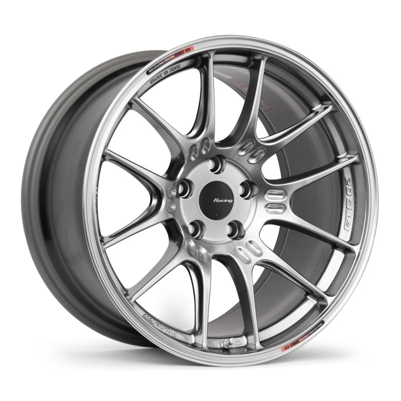 Enkei GTC02 18x9.5 5x114.3 40mm Offset 75mm Bore Hyper Silver Wheel