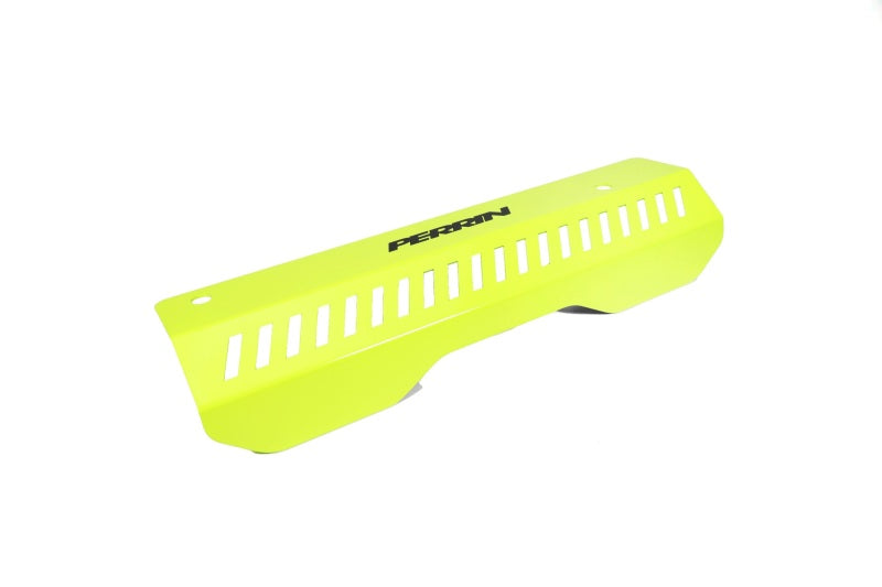 Perrin 22-24 WRX Pulley Cover (Short Version - Works w/AOS System) - Neon Yellow | PSP-ENG-154NY