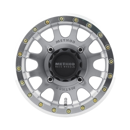 Method MR401 UTV Beadlock 14x7 4+3/+13mm Offset 4x156 132mm CB Raw Machined w/BH-H20875 Wheel