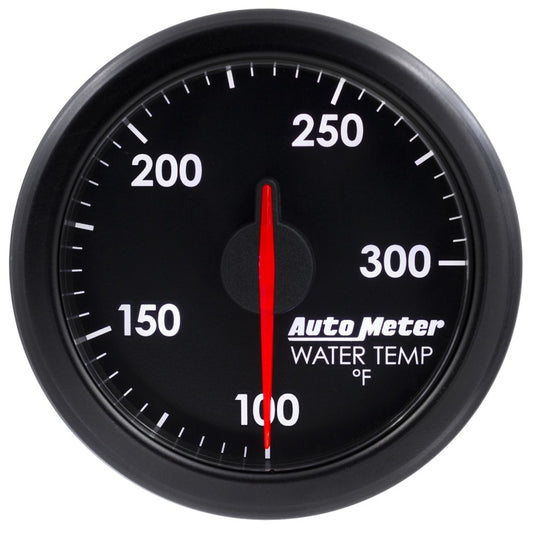 Autometer Airdrive 2-1/6in Water Temperature Gauge 100-300 Degrees F Black Universal | 9154-T