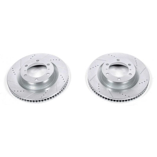 Power Stop Front Evolution Drilled & Slotted Rotors Pair Lexus GX460 2010-21 / Toyota 4Runner 2010-21 | JBR1395XPR