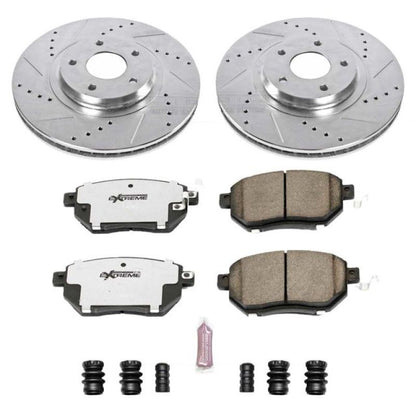 Power Stop Front Z26 Street Warrior Brake Kit Infiniti FX35 2003-2005 / FX45 2003-2005 / Nissan Maxima 2004-2006 / Murano 2003-2011 | K091-26