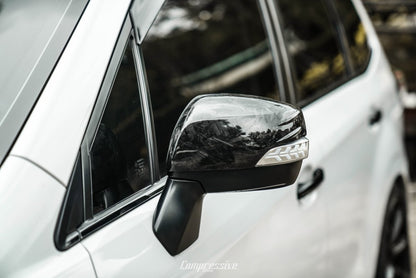 Carbon Fiber Mirror Caps - JDMuscleMCASC-FCF2019+ AscentForged Carbon Weave
