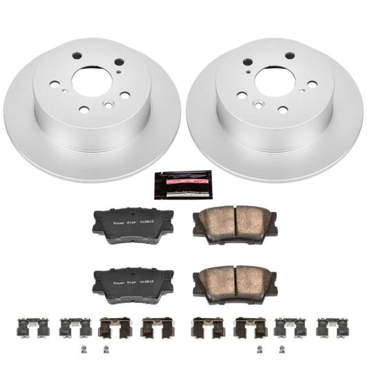 Power Stop Rear Z17 Evolution Geomet Coated Brake Kit Lexus ES350 2007-2012 / Toyota Camry 2007-2011 / Avalon 2008-2012 | CRK3068