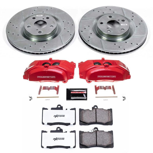 Power Stop Front Z26 Street Brake Kit w/ Calipers Lexus GS300 2018-2020 / GS350 2013-2020 / GS450h 2013-2018 / IS200t 2016-2017 / IS300 2016-21 / IS350 2013-2020 / RC200t 2016-2017 / RC300 2016-2020 / RC350 15-2020 | KC6355-26