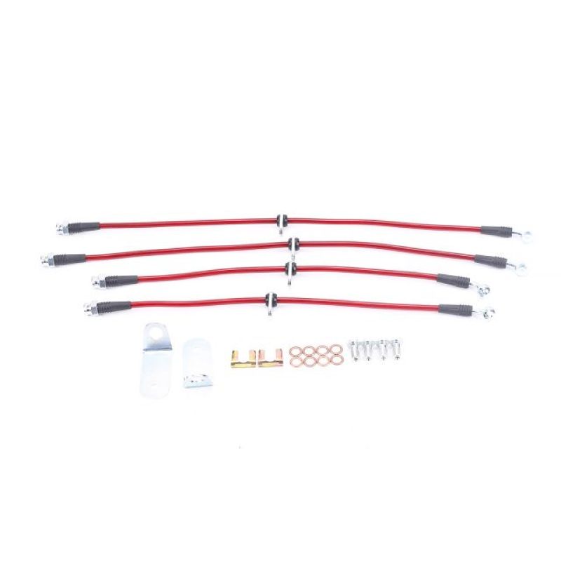 Power Stop Front & Rear SS Braided Brake Hose Line Kit Honda Civic 2006-2011 | BH00067