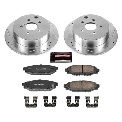 Power Stop 16-18 Subaru Crosstrek Rear Z23 Evolution Sport Brake Kit | K6107