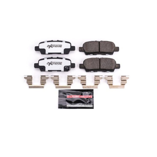Power Stop Rear Z26 Extreme Street Brake Pads w/ Hardware Infiniti Q50 2018-21 / Q60 2018-21 / Q70 2018-2019 / Q70L 2018-2019 / QX60 2019-2020 / Nissan 370Z 2018-2020 / Leaf  2011-2020 / Maxima 2018-21 / Rogue 2014-2020 / Sentra 2019 | Z26-1393