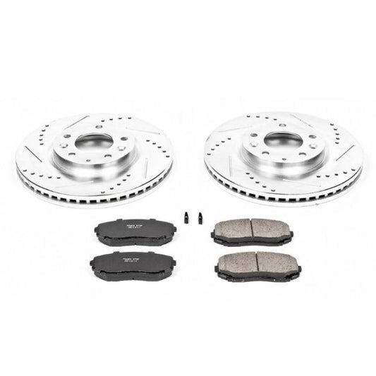 Power Stop Front Z23 Evolution Sport Brake Kit Mazda CX-7 2007-2012 | K4676