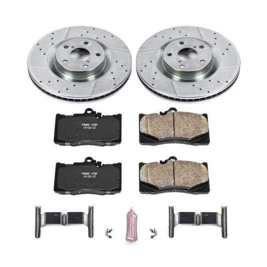 Power Stop Front Z23 Evolution Sport Brake Kit Lexus GS200t 2016-2017 / GS300 2018 / GS350 2011 / GS450h 2011 / GS460 2011 / IS350 2011-2012 | K6353